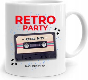 Dja Zene Bögre Retro Party Legjobb Dj nyomtatott fotóval