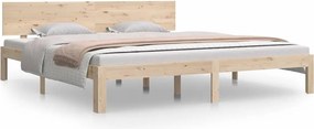 vidaXL Super King tömör fa ágykeret 180 x 200 cm