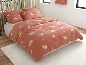 Mikroszálas ágyneműhuzat ORANGE HEART, rózsaszín Ágyneműhuzat mérete: 70 x 90 cm | 140 x 220 cm