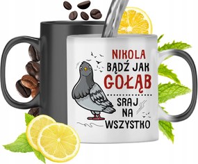 Mágikus Bögre Nikola Fekete Matt Nyomtatott Fotóval 330ml