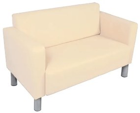 LIN-Minit Cubo 2 Crom kétszemélyes bőr kanapé