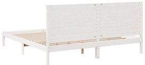 fehér tömör fa extra hosszú ágykeret matrac nélkül 180 x 210 cm