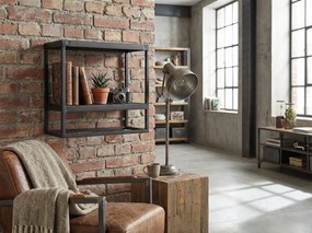 Fém polc CASTO 40x40 cm, fekete