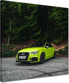 Vászonkép 50x50 Limezöld Audi Auto