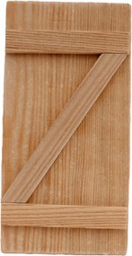 Fa Ajtó (világos) Betlehem dekorációhoz 11cm magas- 5cm széles