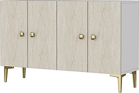 Simple 120 - White, Travertine