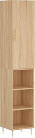 vidaXL sonoma tölgy szerelt fa magasszekrény 34,5x34x180 cm