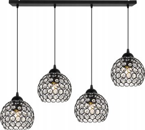 Függő Lámpa Mennyezeti Csillár Díszléc Kristályok Csillogás Az Asztal Felett Sziget