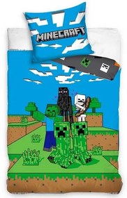 Minecraft Mob Monsters gyerek ágyneműhuzat, 140 x 200 cm, 70 x 90 cm