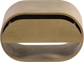 Natúr színű többszintes fali polc 39 cm Momo – WOOOD