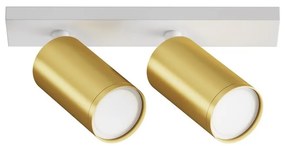 Maytoni C051CL-U-2WMG - Spotlámpa FOCUS 2xGU10/10W/230V arany/fehér