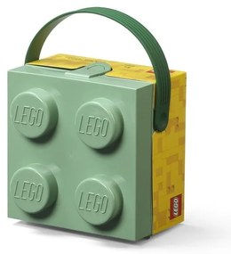 Világoszöld tárolódoboz fogantyúval - LEGO®