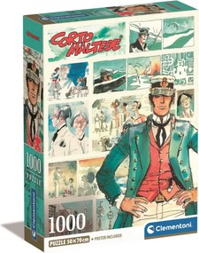 Corto Maltese Watercolors of Time 1000 db-os Compact puzzle Clementoni