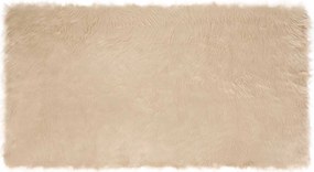 vidaXL Műgyapjú Szőnyeg Tafalla Bézs 60 x 110 cm Poliészter