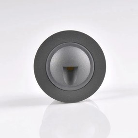 POLUX 313683 Q2 Kültéri Falba Építhető Lámpa Grafit LED IP44