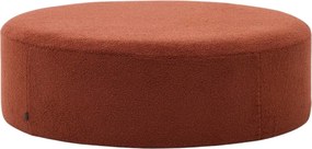 Terrakotta színű buklé puff Kaeli – Kave Home