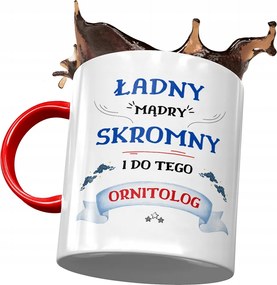 Piros Bögre Ornitológusnak Szép Okos Szerény Nyomtatott Fotóval