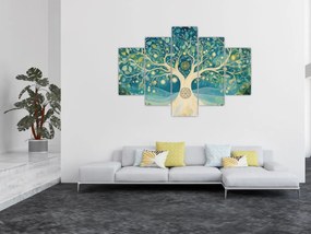Kép – Mágikus fa spirálokkal (150x105 cm)