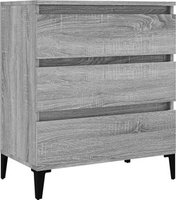 vidaXL szürke sonoma színű szerelt fa tálalószekrény 60 x 35 x 70 cm