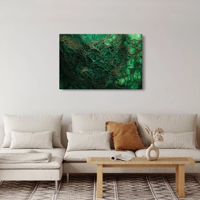 Kép - Zöld mikroszkópos kép (90x60 cm)