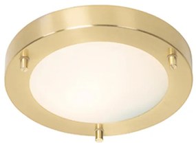 Modern mennyezeti lámpa arany 18 cm IP44 - Yuma