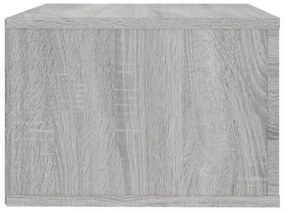 2 db szürke sonoma falra szerelhető éjjeliszekrény 50x36x25 cm