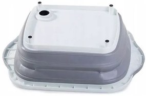 Összecsukható szilikon edény és vágódeszka - 2 in 1 - szürke