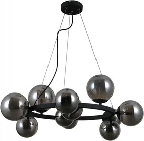 Italux glamour modern függeszték montora fekete füstös itxpnd-30223-11