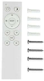 LED Dimmelhető mennyezeti lámpa LED/72W/230V 3000-6500K átm. 67 cm fehér + távirányító