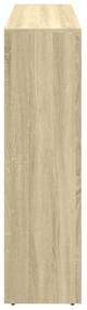 3 szintes sonoma tölgy elválasztó könyvespolc 137,5x29x103,5 cm
