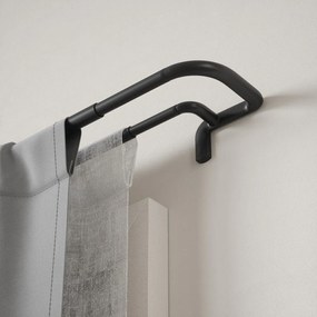 Acél bővíthető dupla függönykarnis 76 - 213 cm Twilight – Umbra