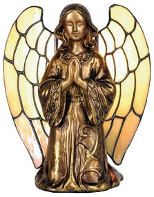 Tiffany asztali lámpa Angyal alakú Bézs