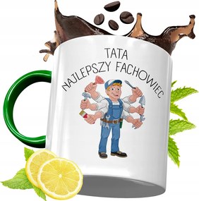 Zöld Bögre Apukának Születésnapi Ajándék fényképes nyomtatással