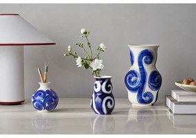 Kék kézzel festett agyagkerámia váza Tulle – Kähler Design