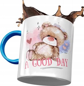 Kék bögre macival Aranyos mackó ajándék fényképes nyomtatással