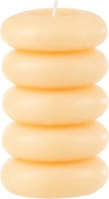 Oszlop gyertya MACARON 11,5 cm világossárga