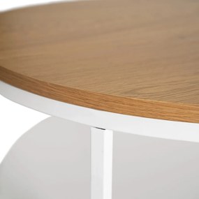 Asztal tölgy/fehér színben BEST