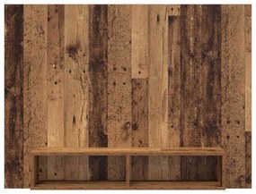 Fali TV Szekrény Régi fa 120 x 23.5 x 90 cm Faanyag