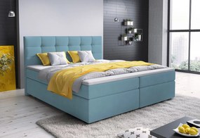 GLOS kárpitozott boxspring ágy, 180x200, cosmic 160