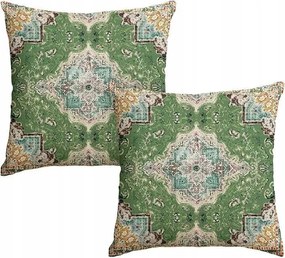Dekoratív párnahuzat 50x50cm Világoszöld szín boho stílusban