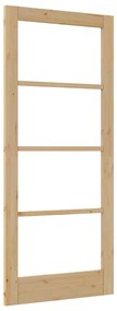 Belső Ajtó Üveggel ORKDAL Barna 86 x 198.5 cm
