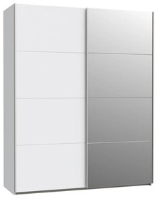 KARO gardróbszekrény tükörrel 170x210 cm fehér