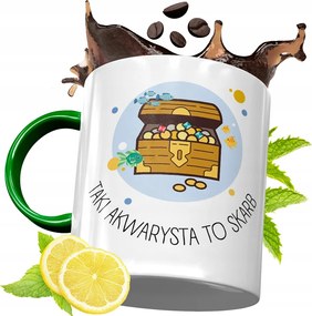 Zöld Bögre Akvarista SzĂŒletĂ©snapra AjĂĄndĂ©k fĂ©nykĂ©pes nyomtatĂĄssal