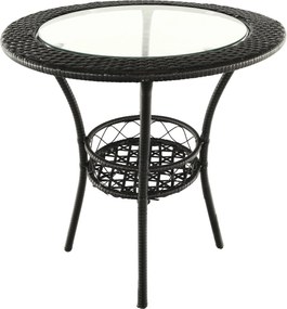 Kerti rattan szett 1+2, barna, LASAN