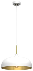 Csillár zsinóron LINCOLN 1xE27/60W/230V á. 35 cm fehér