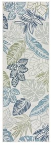 Zöld-kék kültéri-beltéri szőnyeg 80x230 cm Bella Leaf – Flair Rugs
