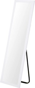 Álló Tükör Téglalap Alakú Függőleges Magas Fehér Fém Keret 36 X 126 CM
