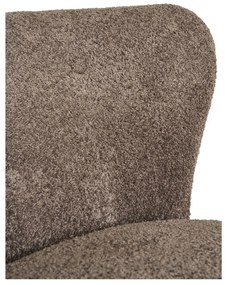Covelo fotel, bouclé, barna-fekete