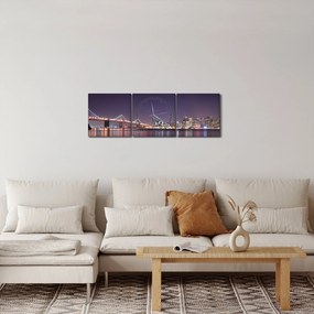Kilátás San Francisco-ra, California (órával) (90x30 cm)