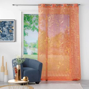 Narancssárga átlátszó függöny 140x280 cm Belflor – douceur d'intérieur